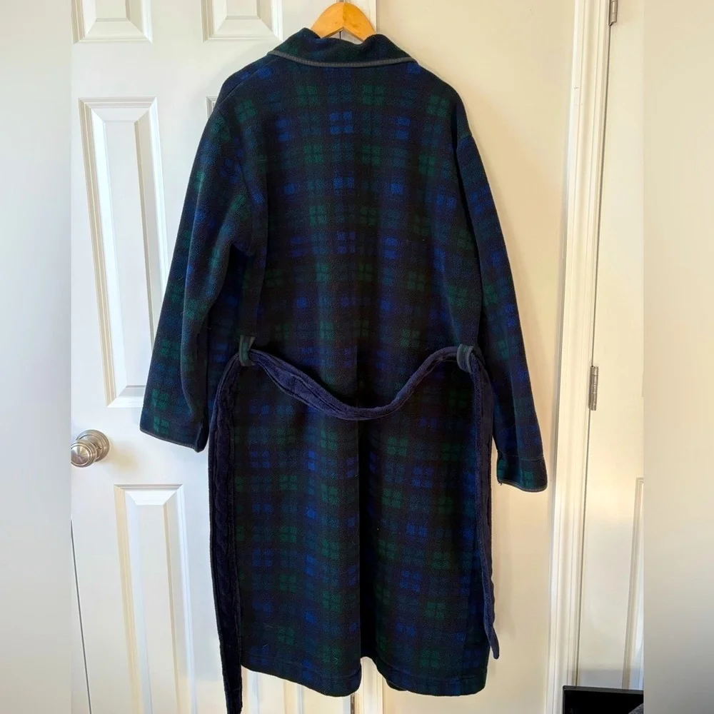J. Crew Vintage Fleece Scotch Plaid Robe